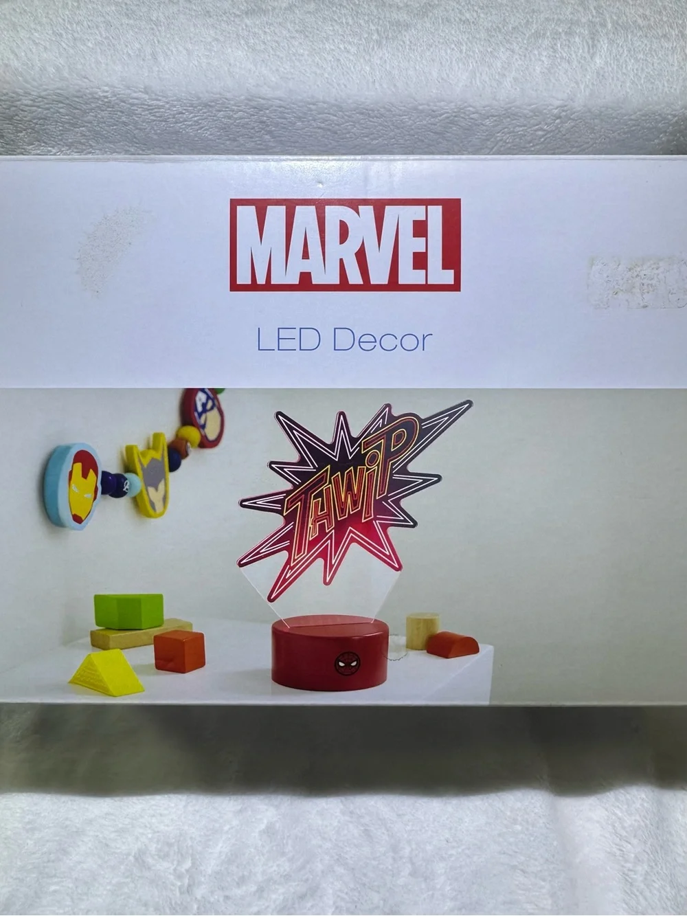 Marvel Spider-Man THWIP LED Decor Table Lamp Acrylic Night Light